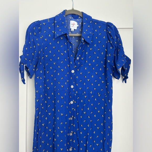 Hatch Royal Blue Maternity Dress - Medium - Picture 2 of 4